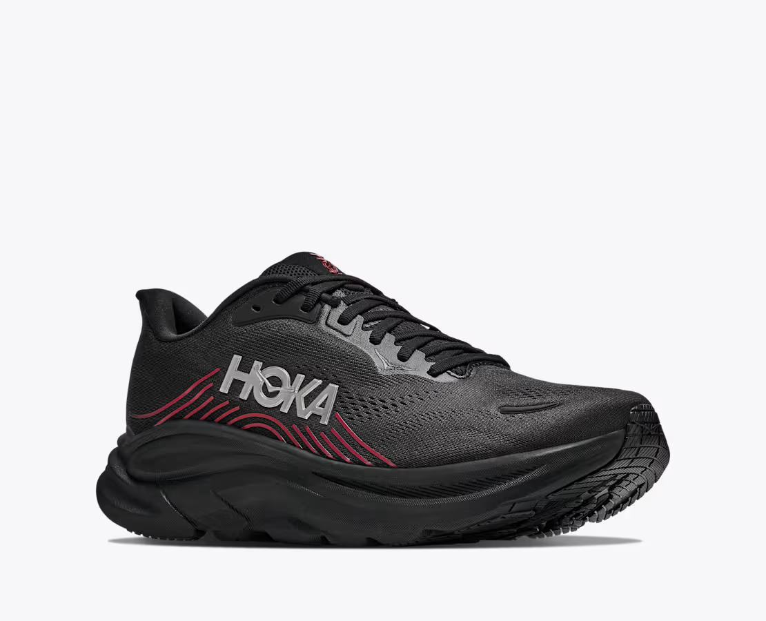 1176572-BLCKP Hoka Clifton 11 "Black/Black/Pewter" (Men's)