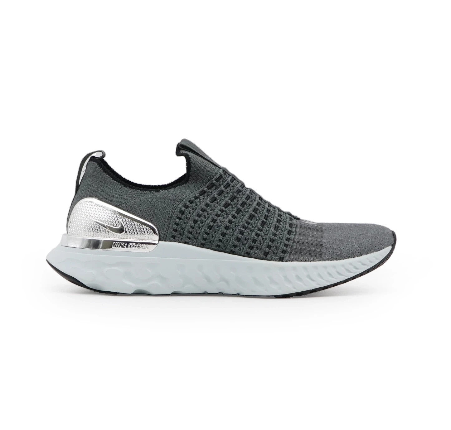 CJ0277-006 Nike REACT PHANTOM RUN FK 2 IRON GREY METALLIC SILVER BLACK (Men's)