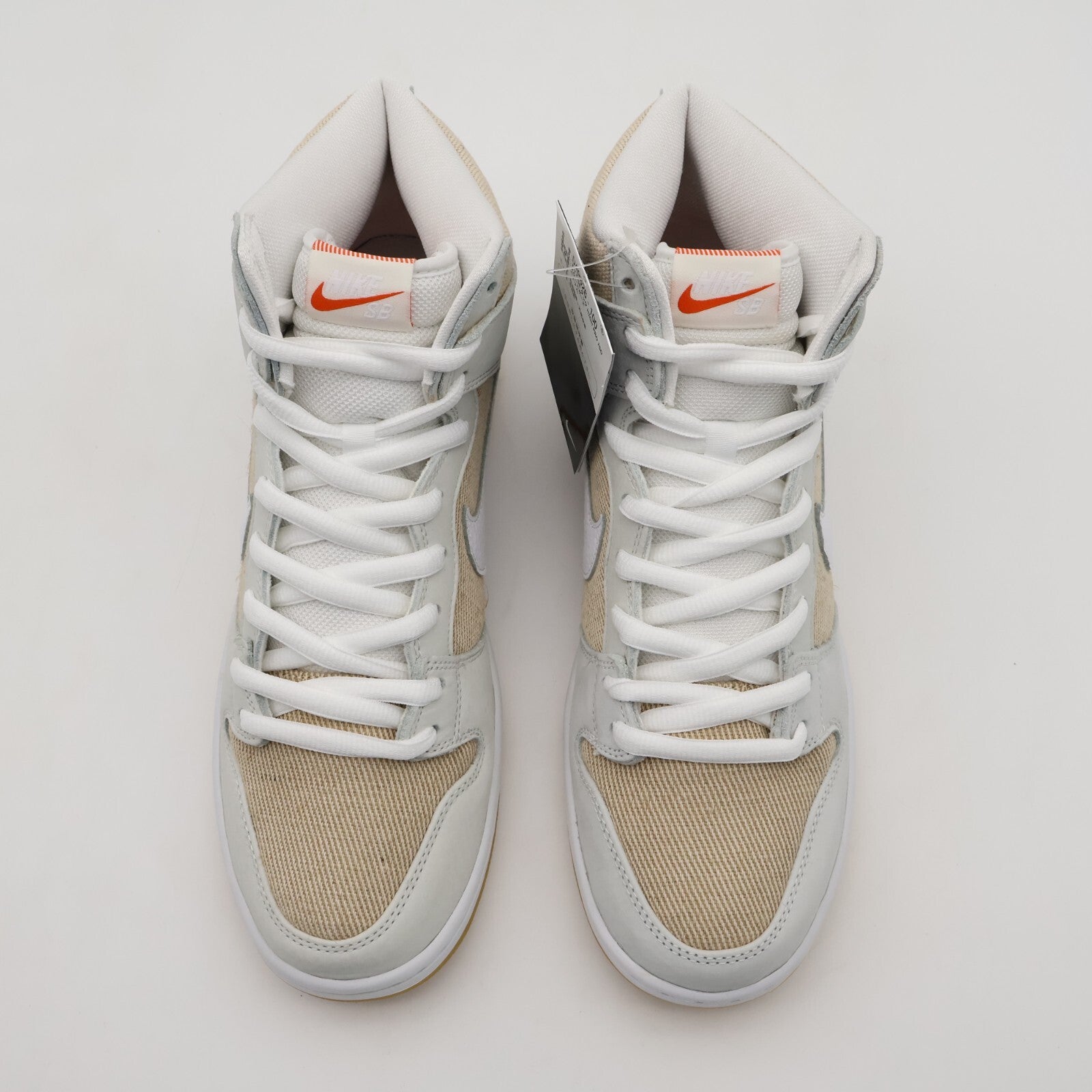 DA9626-100 Nike SB Dunk High Pro ISO Orange Label Unbleached Natural (Men's)