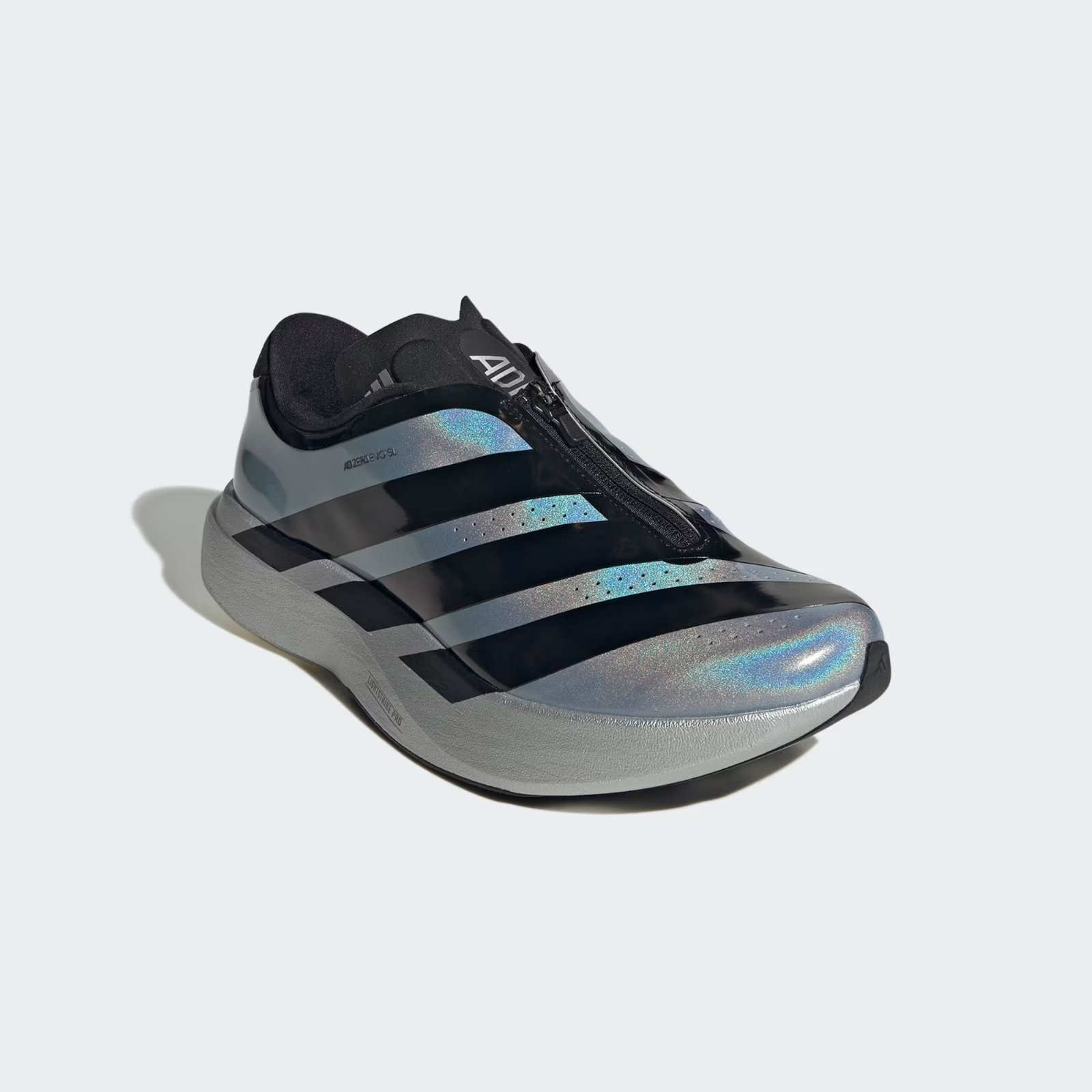 KH7787 adidas Adizero Evo SL Zip Silver Metallic/Core Black/Halo Silver (Men's)