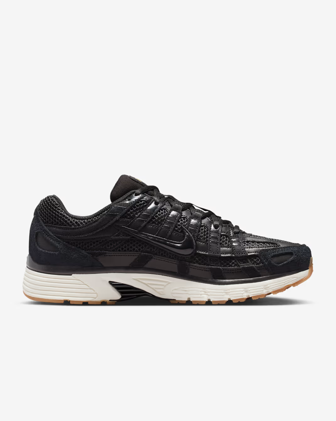 HF0015-001 Nike P-6000 Suede Black Metallic Gold Grain Sail Black (Men's)