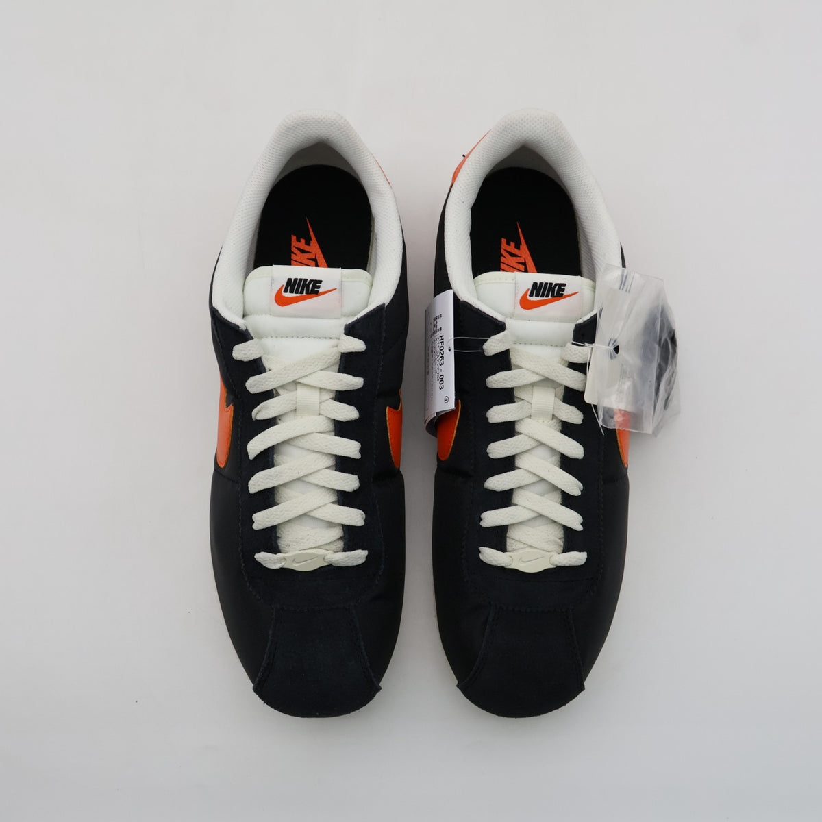 HF0263-003 Nike Cortez Textile Black Sail Muslin Safety Orange (Men's)