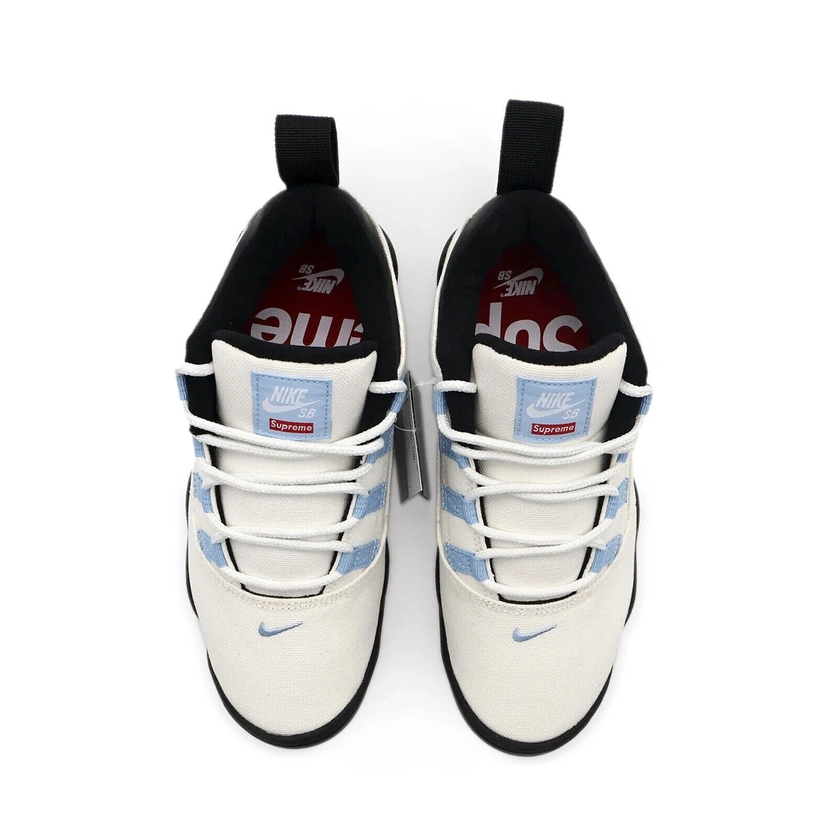 FQ3000-100 Supreme Nike SB Darwin Low White Sail Boarder Blue Black (Men's)