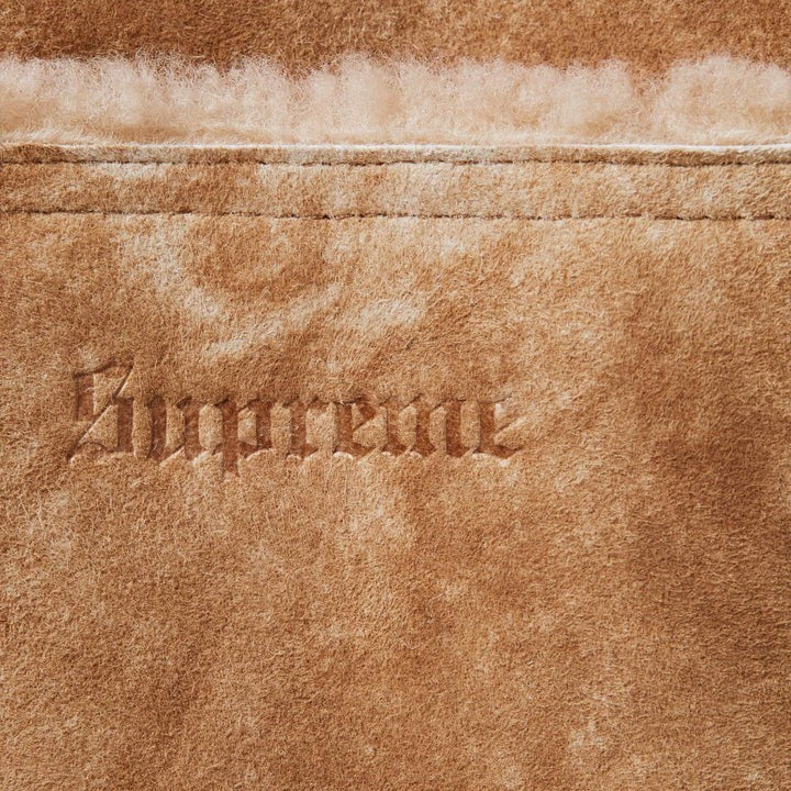 Supreme Schott Shearling Coat Tan