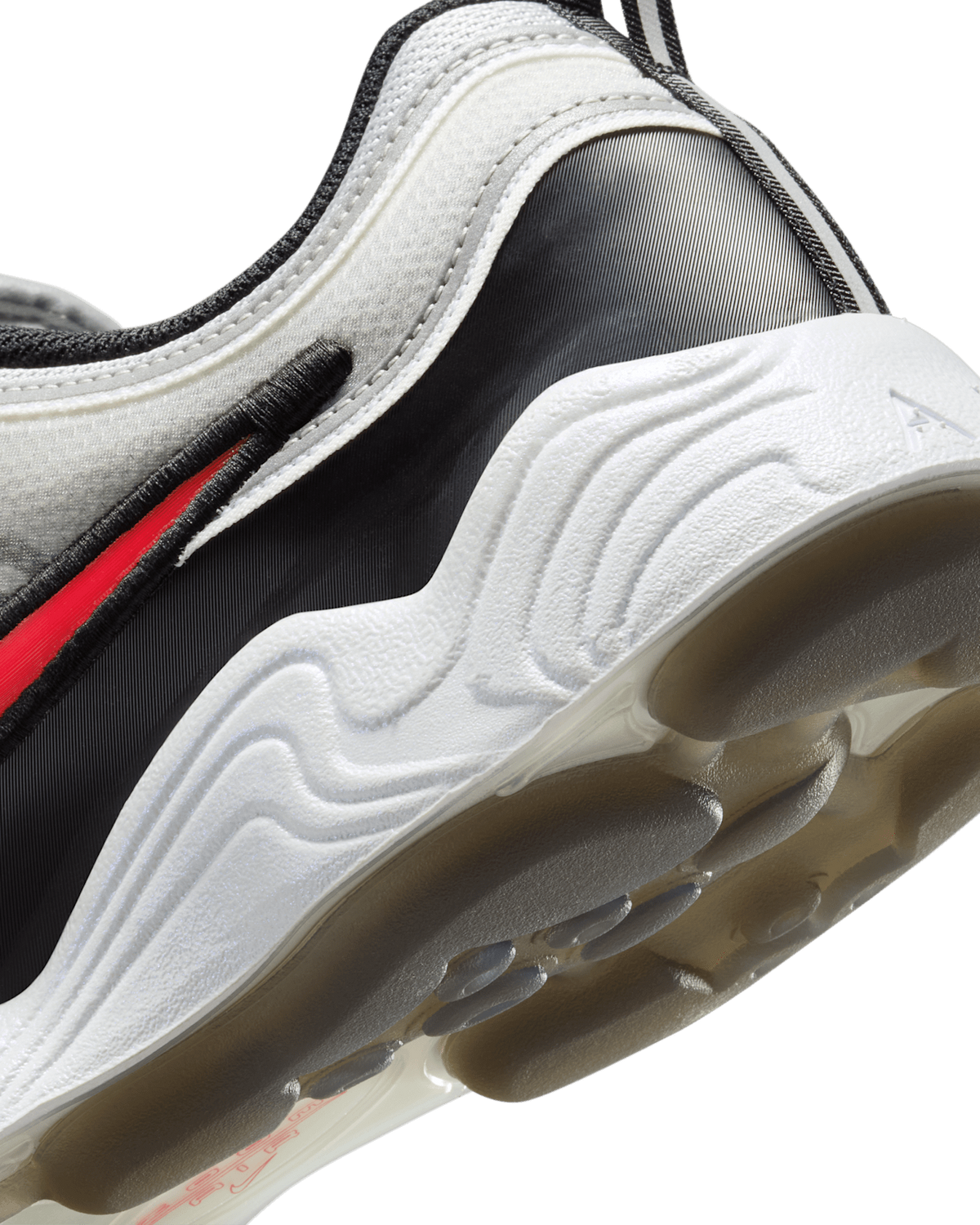 II1161-095 Nike Air Zoom Spiridon Metallic Silver Sport Red (Men's)