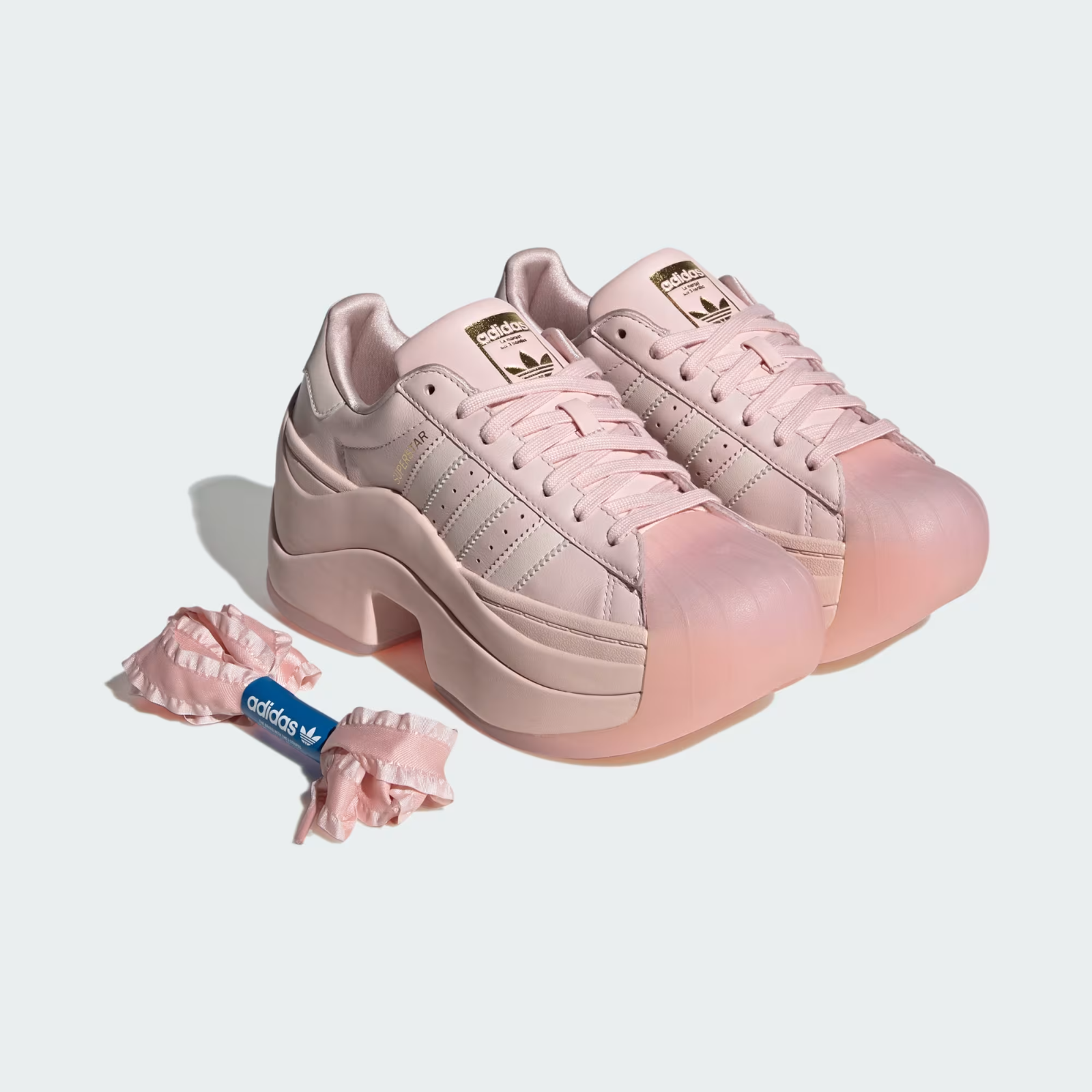 IH4518 adidas Superstar Bold Sandy Pink Wonder Quartz Gold Metallic (Women's)