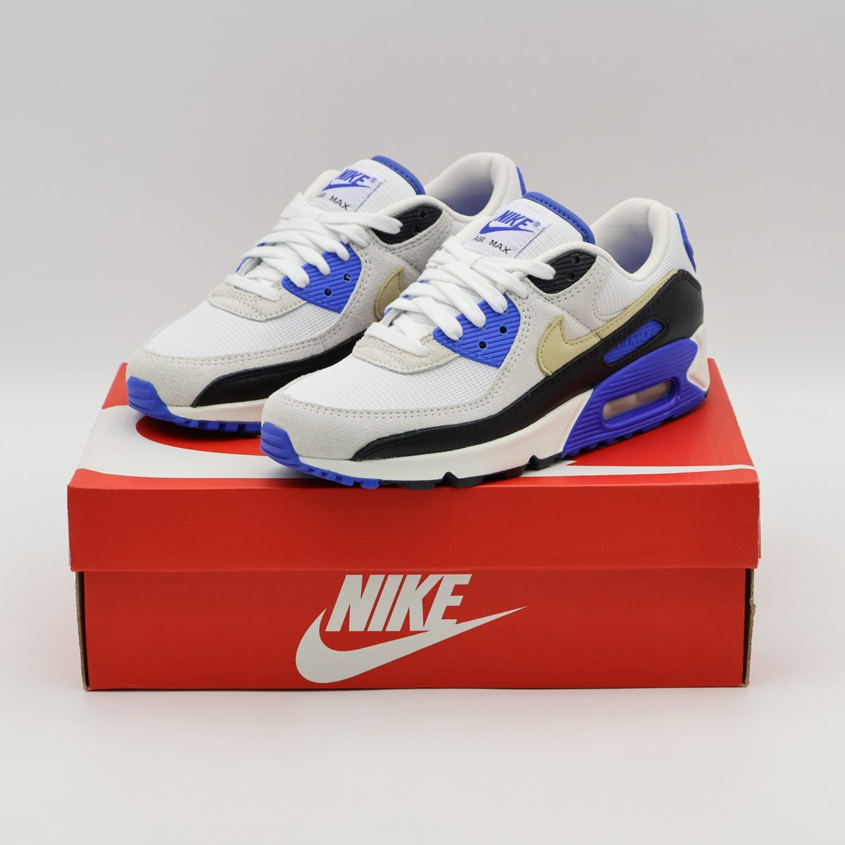 HF3449-100 Nike Air Max 90 PRM White Racer Blue (Men's)