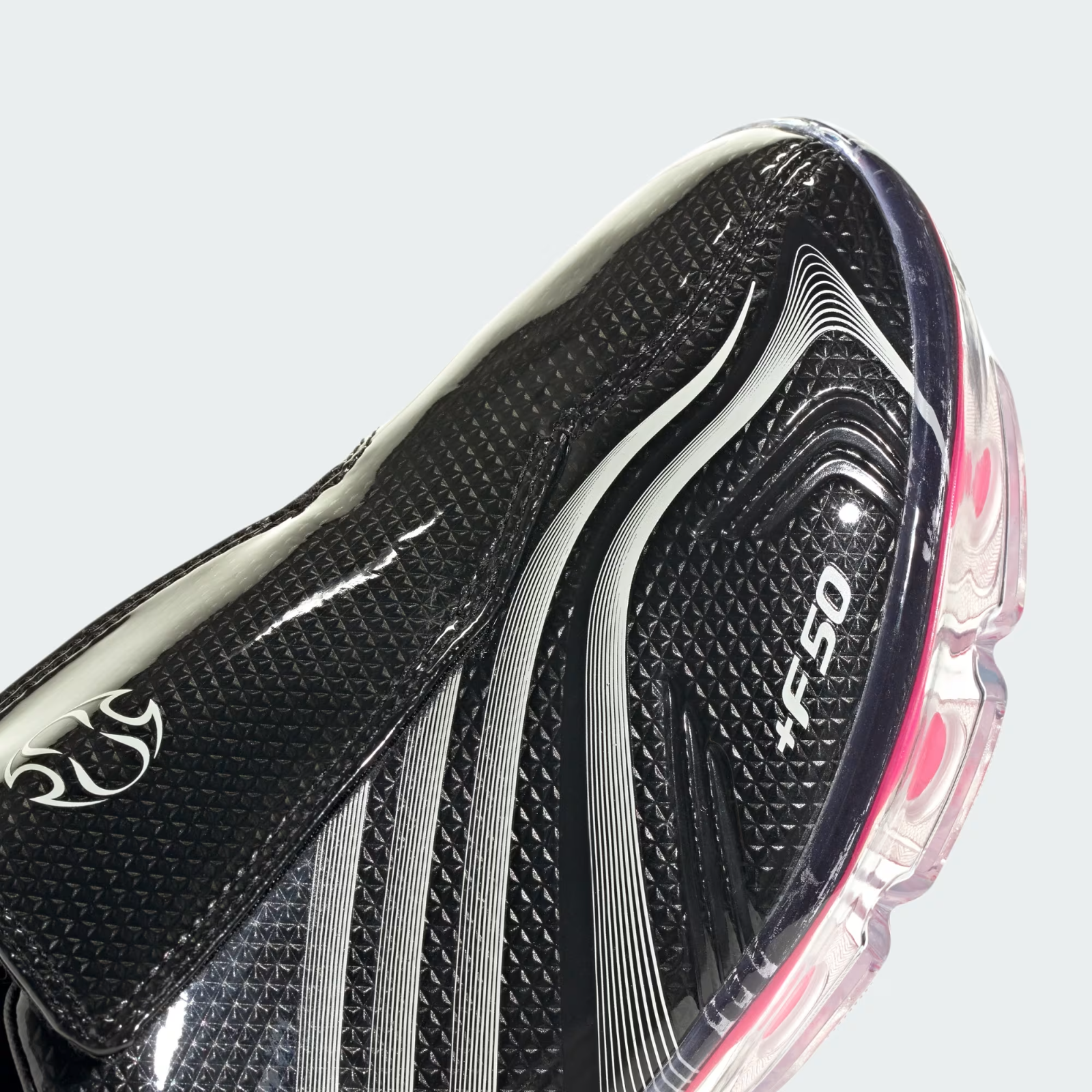 KK0908 adidas F50 Adiframe "Core Black/Zero Metalic/Lucid Pink" (Women's)