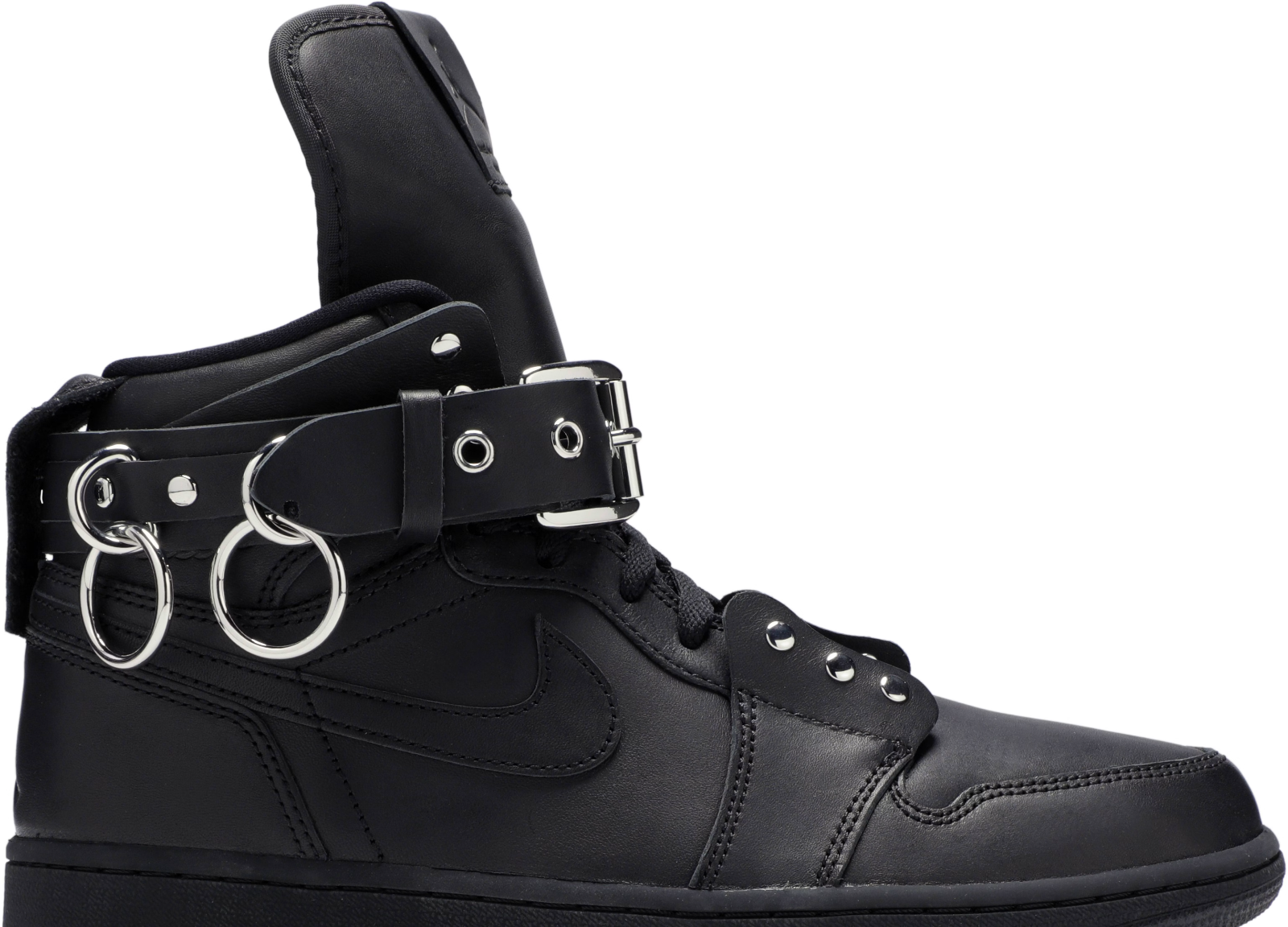 CN5738-001 COMME des GARCONS Ã Nike Air Jordan 1 High "Black" (Men's)
