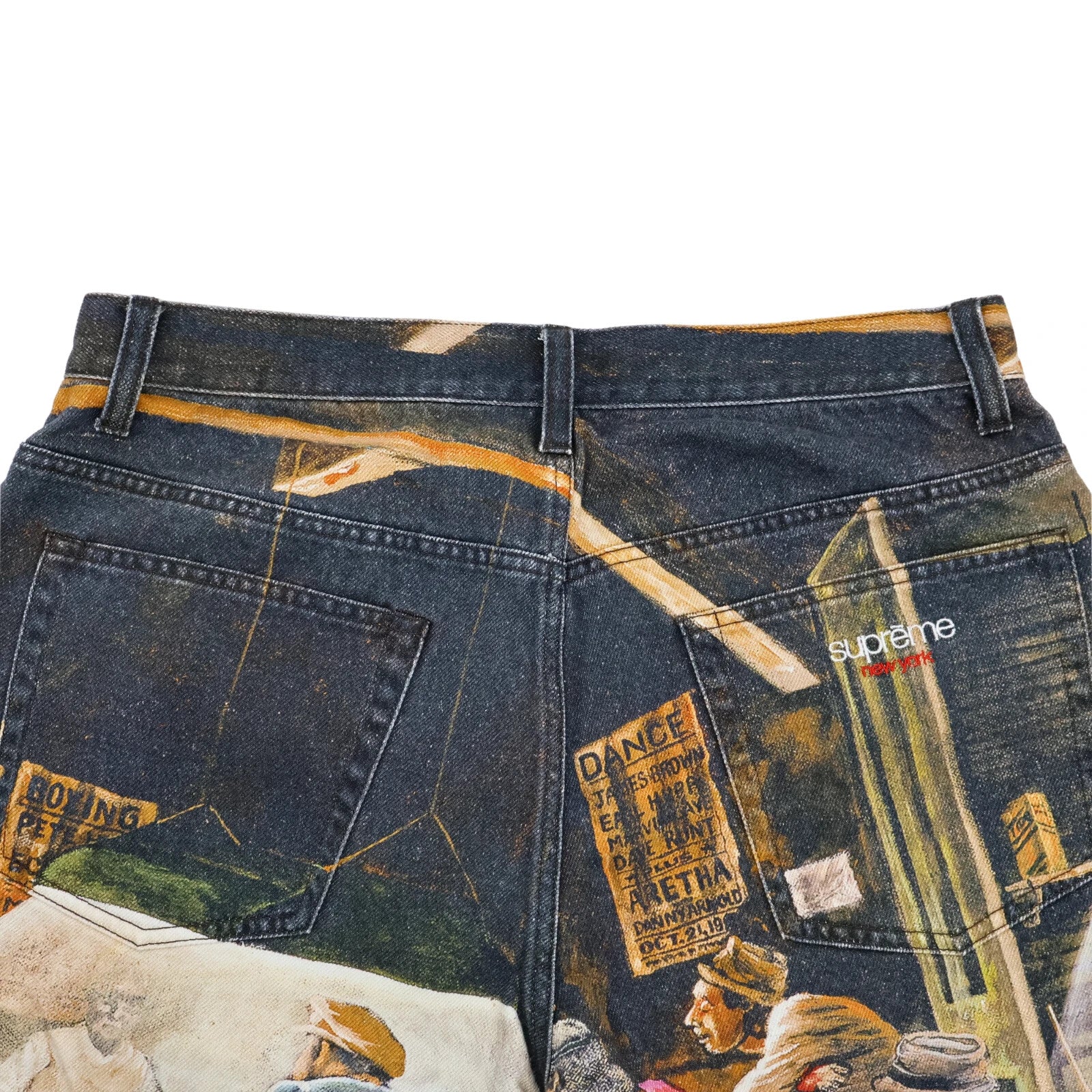 Supreme Ernie Barnes Baggy Denim Short Pool Hall