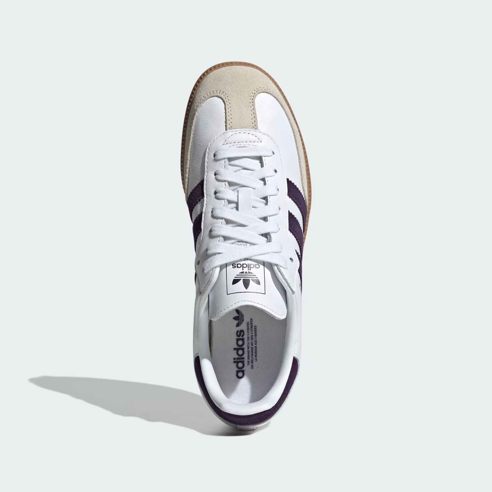 JS1392 adidas Originals Samba OG Cloud White Alumina Aurora Plum (Men's)