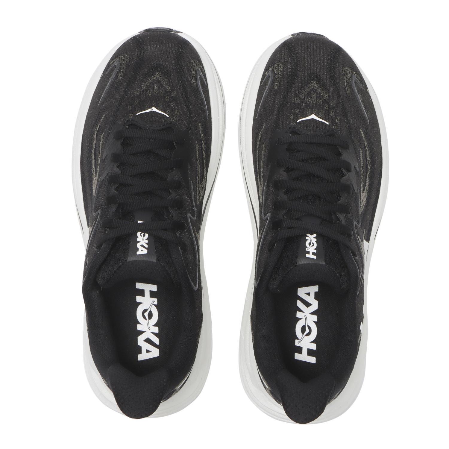 1162031-BWHT Hoka Clifton 10 Black White (Women's )