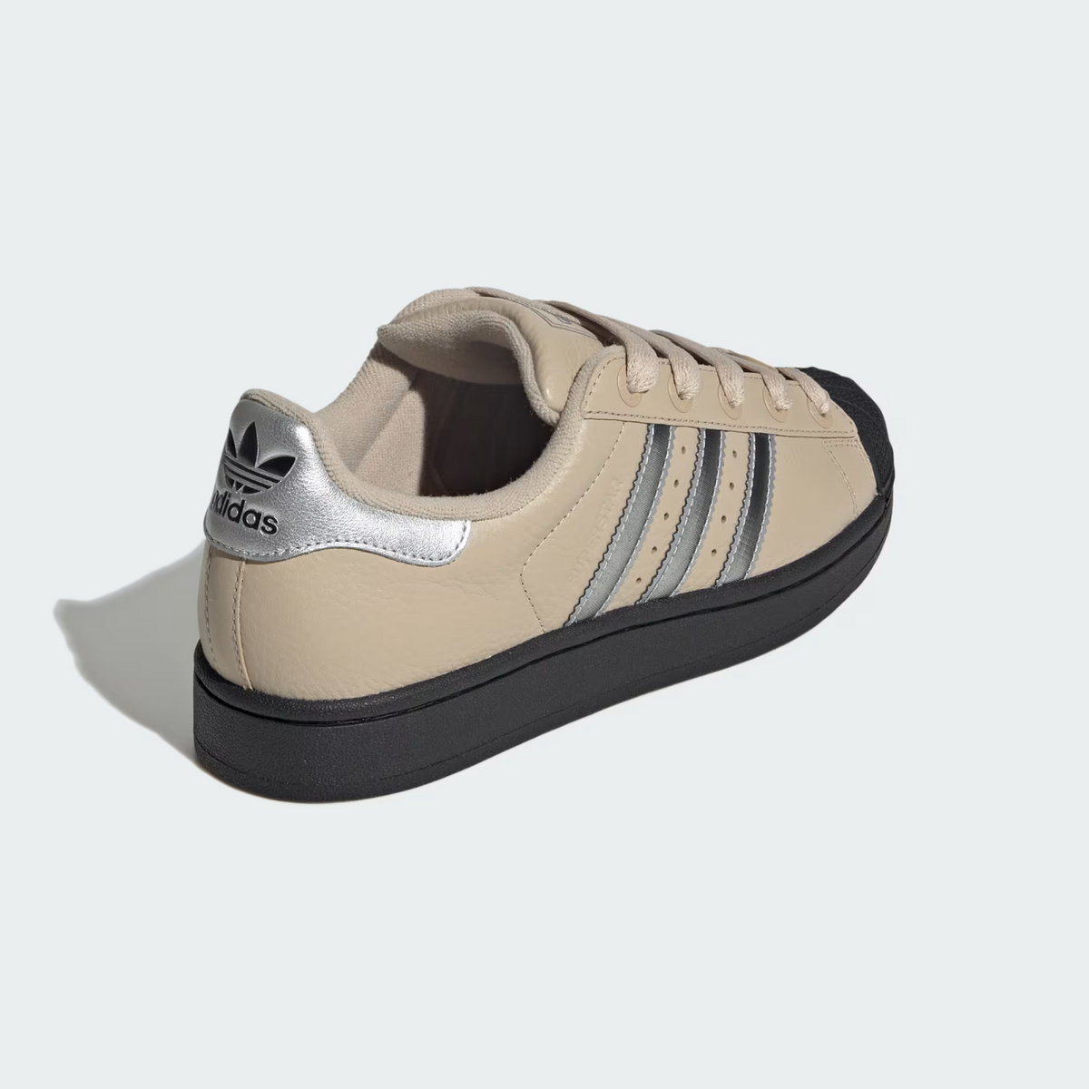 JR4234 adidas Originals Superstar 2 Stone Khaki Silver Metallic (Women's)
