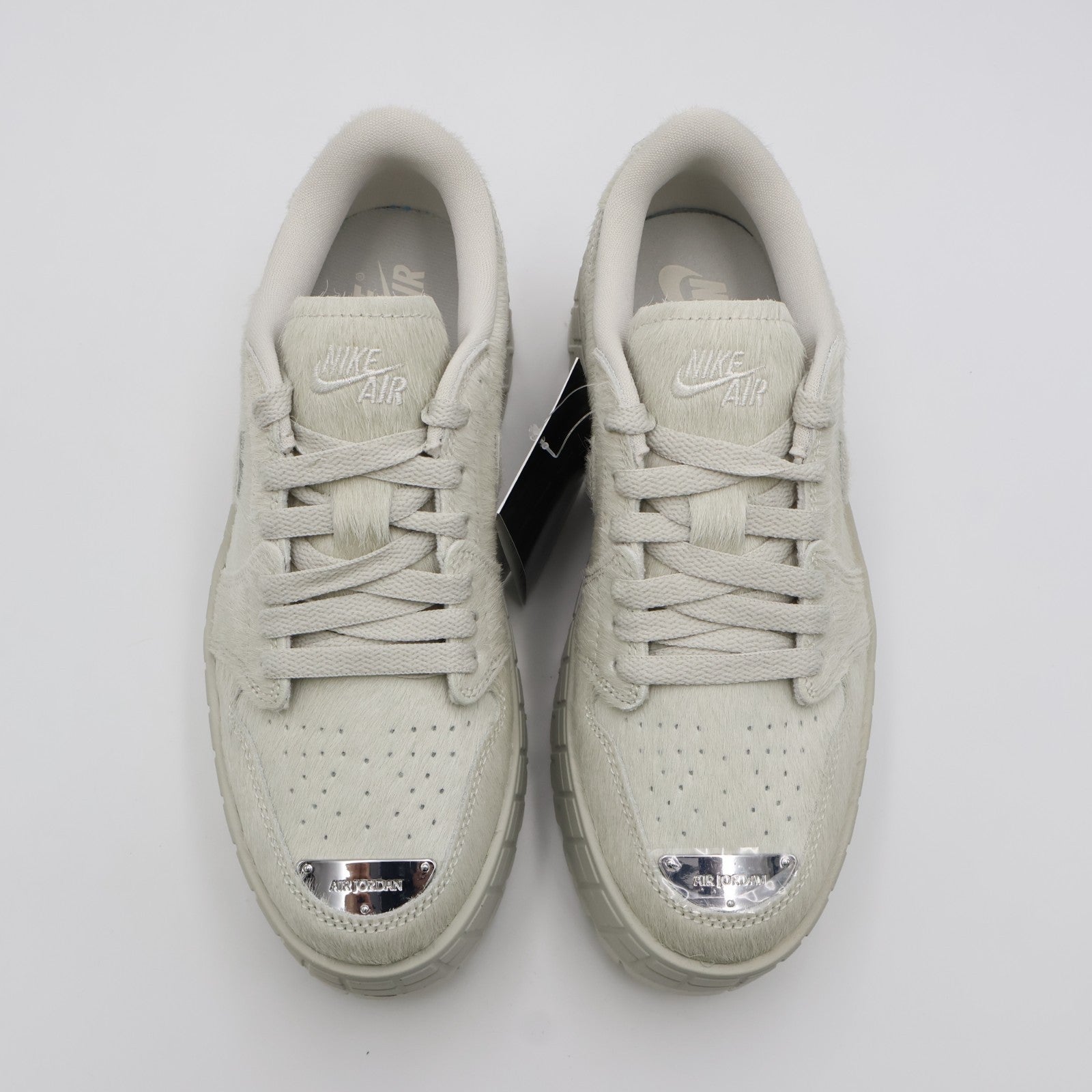 IB7210-001 Nike Air Jordan 1 Brooklyn Low Light Bone Metallic Silver (Women's)