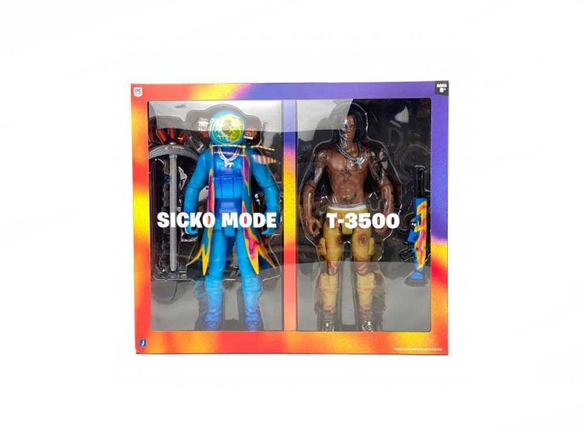 Travis Scott Cactus Jack For Fortnite 12" Action Figure Duo Set Multi