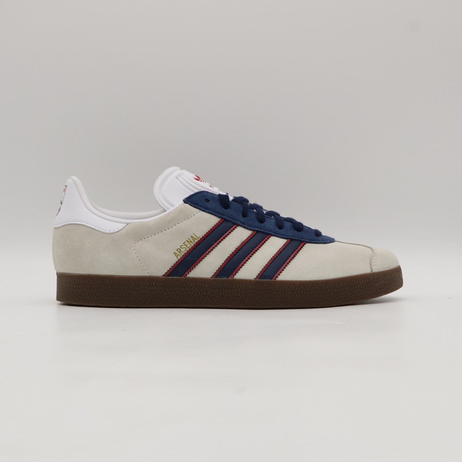 HQ0005  Arsenal adidas Originals Gazelle Cloud White Red Collegiate Navy (Men's)