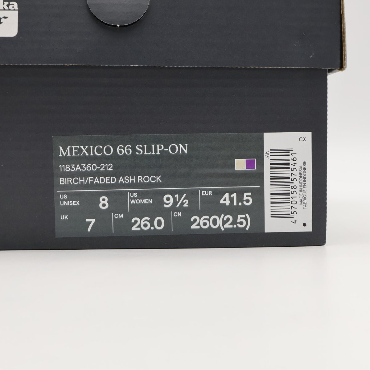 1183A360-212 Onitsuka Tiger MEXICO 66 SLIP-ON BIRCH FADED ASH ROCK (Men's)