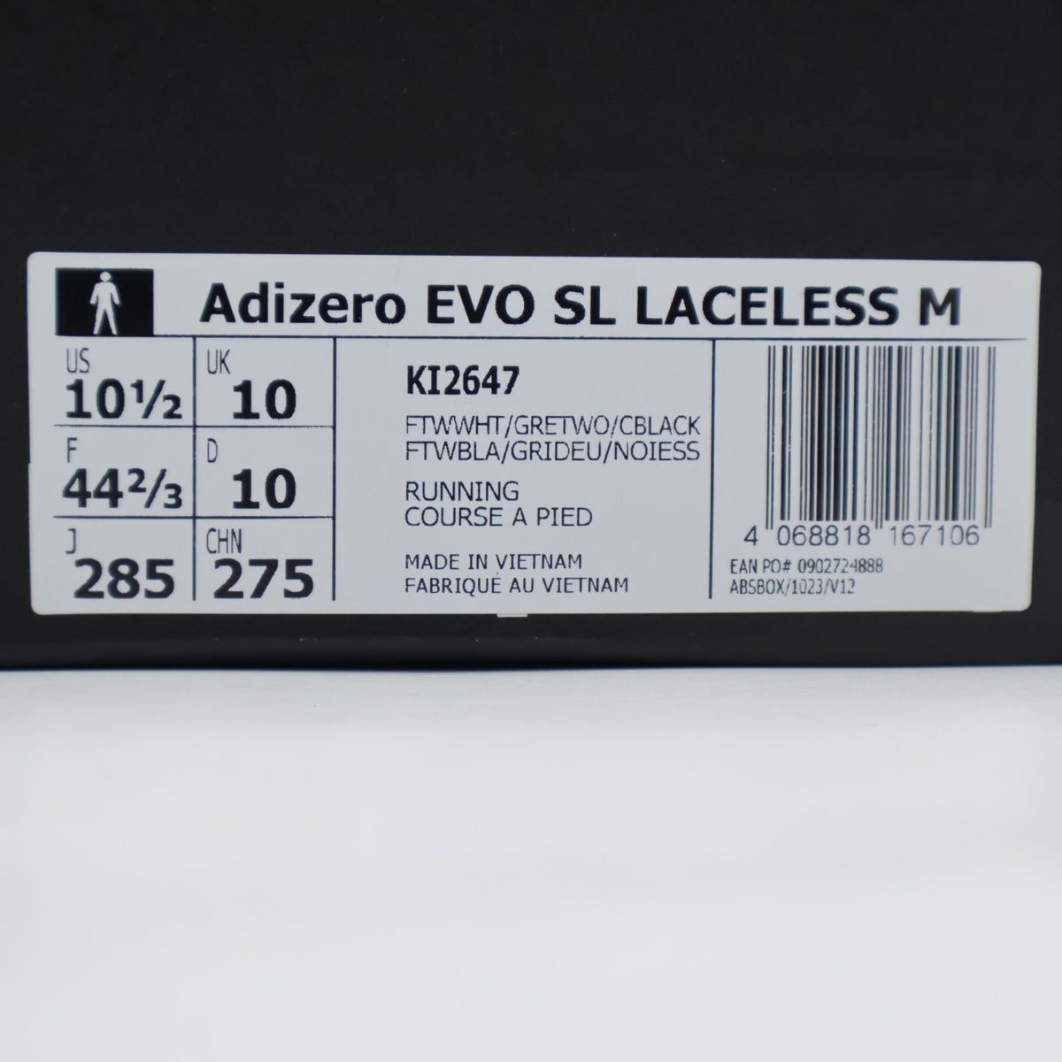 KI2647 adidas Adizero EVO SL Laceless LIGHTSTRIKEPRO Running (Men's)