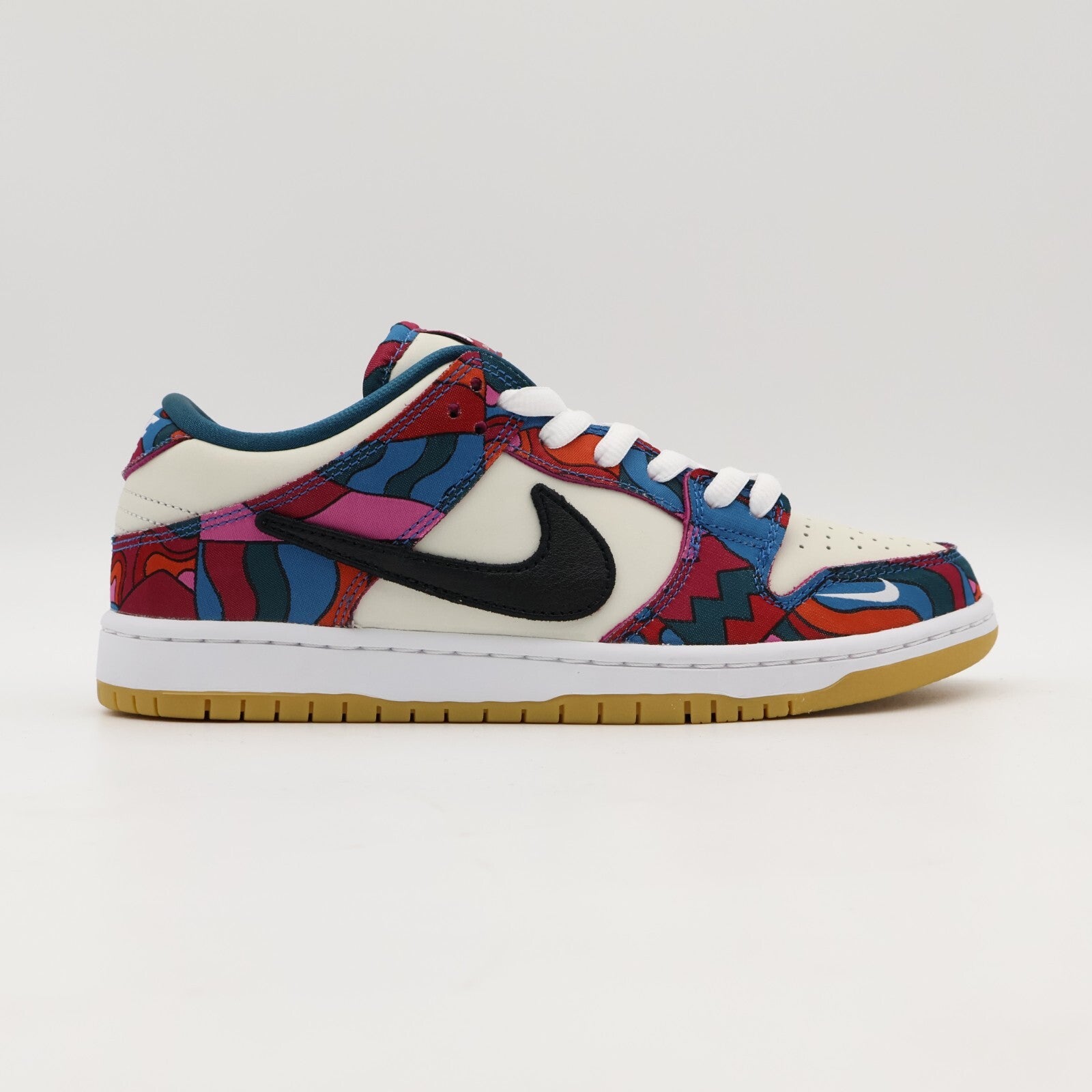 DH7695-600 Nike SB Dunk Low Pro Parra Abstract Art Fire Pink Gym Red Mocha Blue