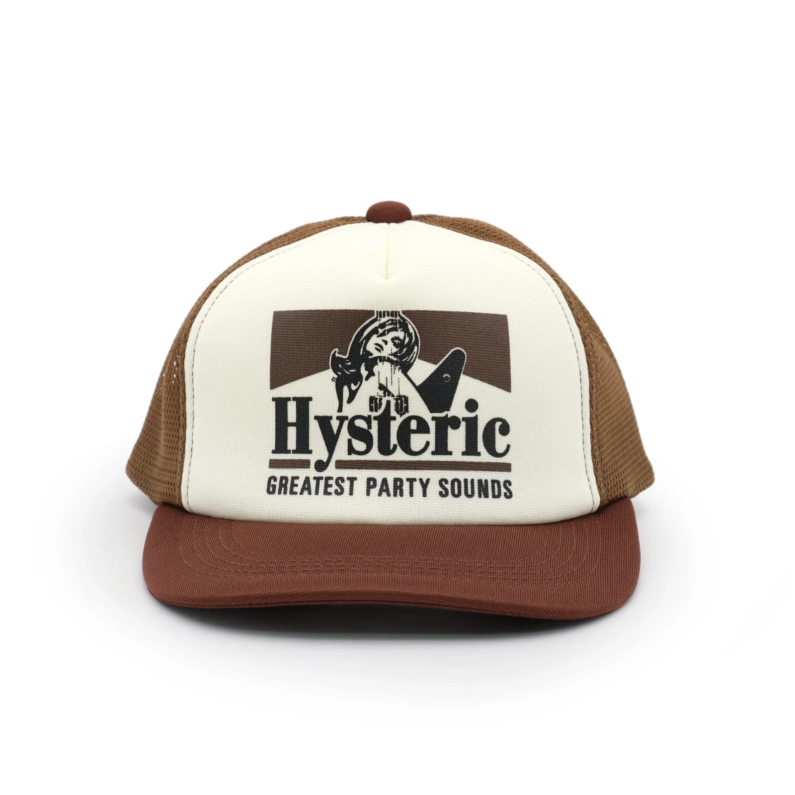 HYSTERIC GLAMOUR Guitar Girl Mesh Cap Brown