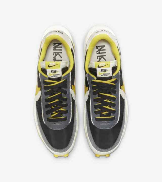 DJ4877-001 UNDERCOVER sacai Nike LD Waffle Black Sail-Dark Grey-Bright Citron