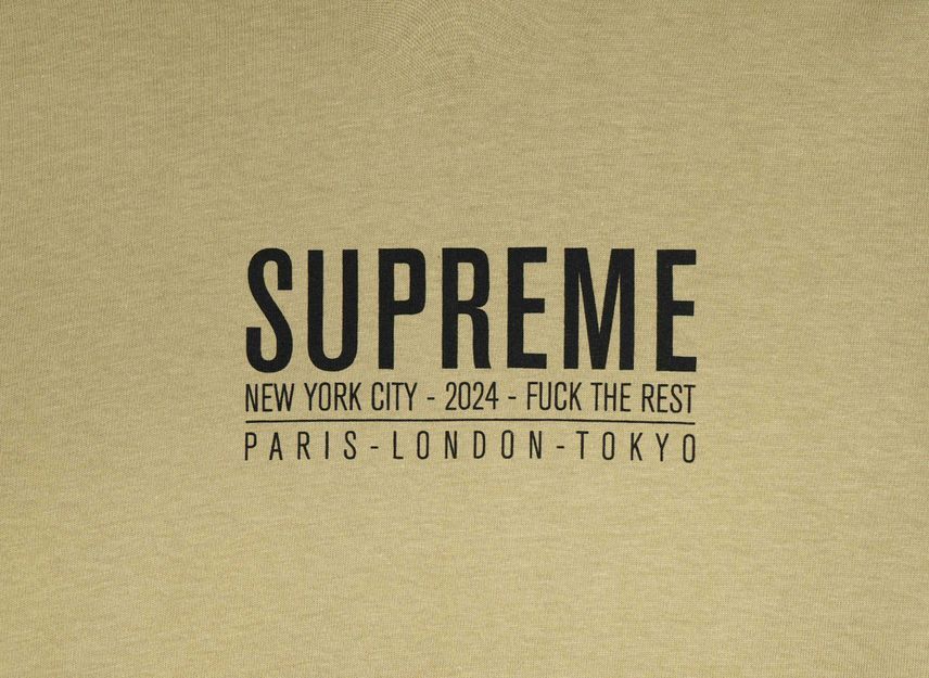 Supreme Paris Tee Khaki