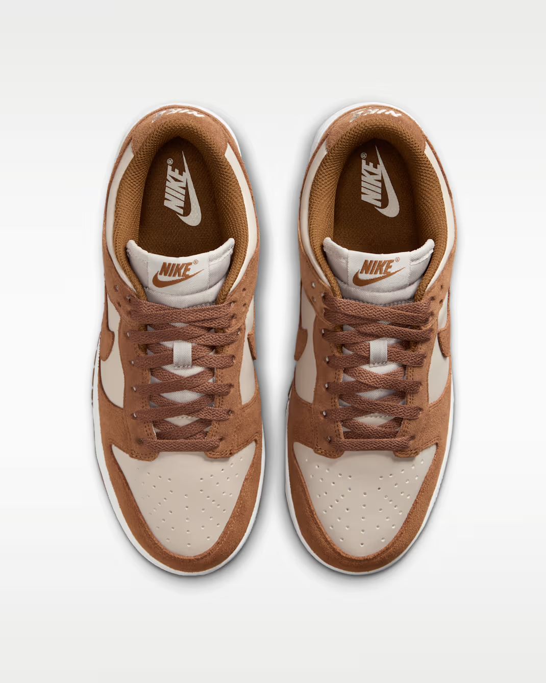 IO4244-200 Nike Dunk Low Suede "Light British Tan/Cream 2" (Women's)