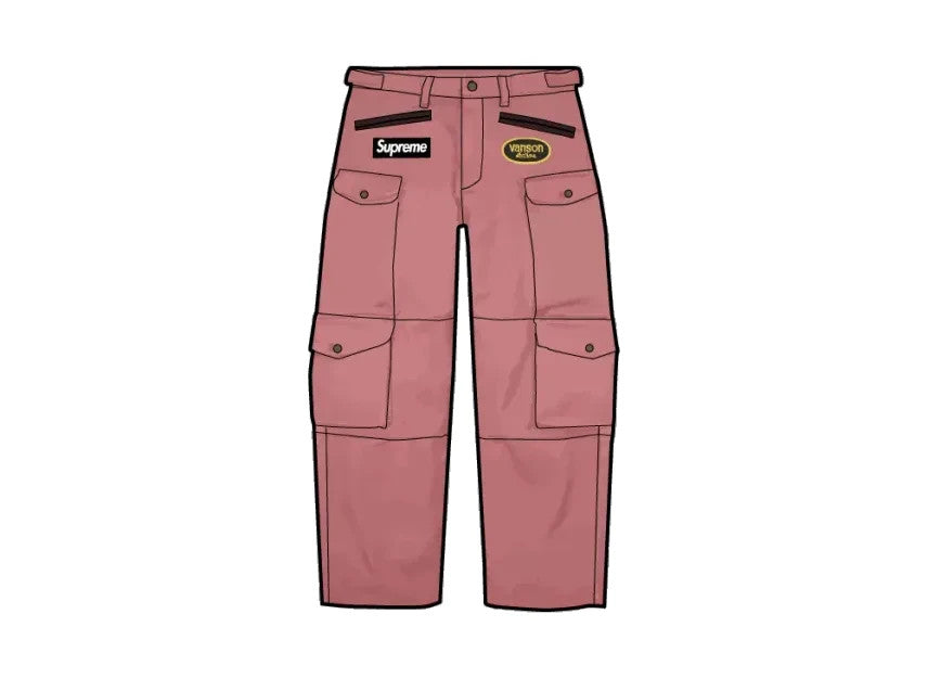Supreme x Vanson Leathers Cordura Pant "Pink"