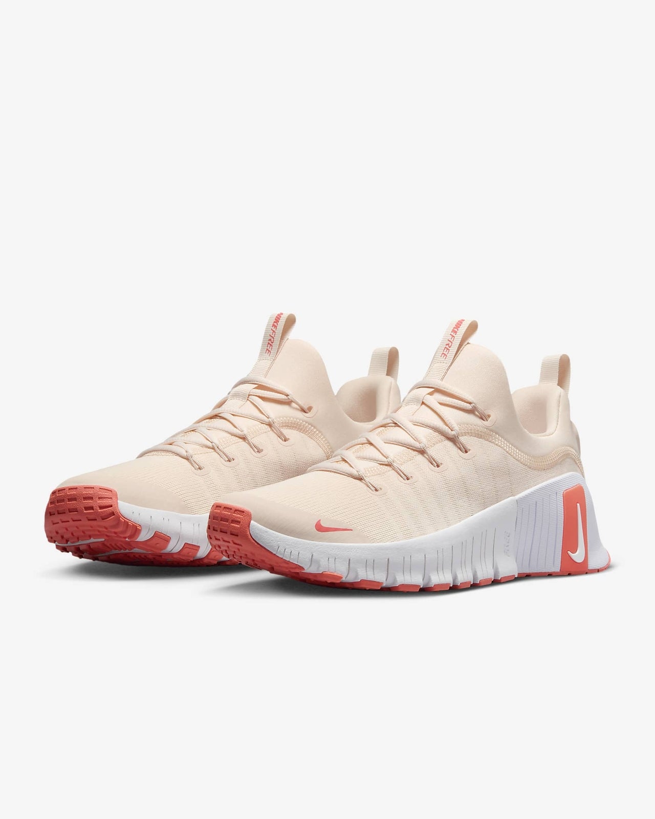 FJ7126-801 Nike Free Metcon 6 Guava Ice Light Wild Mango White (Women's)