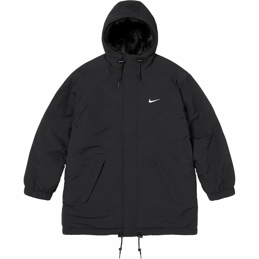 Supreme Nike Faux Fur Reversible Parka Black