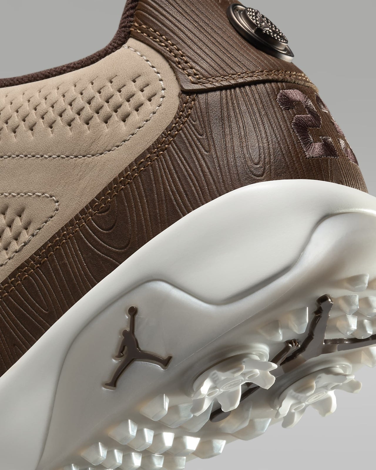 FN6929-200 Happy Life Wood Nike Air Jordan 9 Golf NRG Hemp Pecan Sail (Men's)