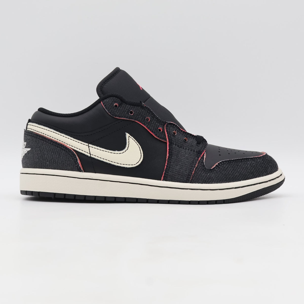 IR0842-010 Nike Air Jordan 1 Low Black Denim (Men's)