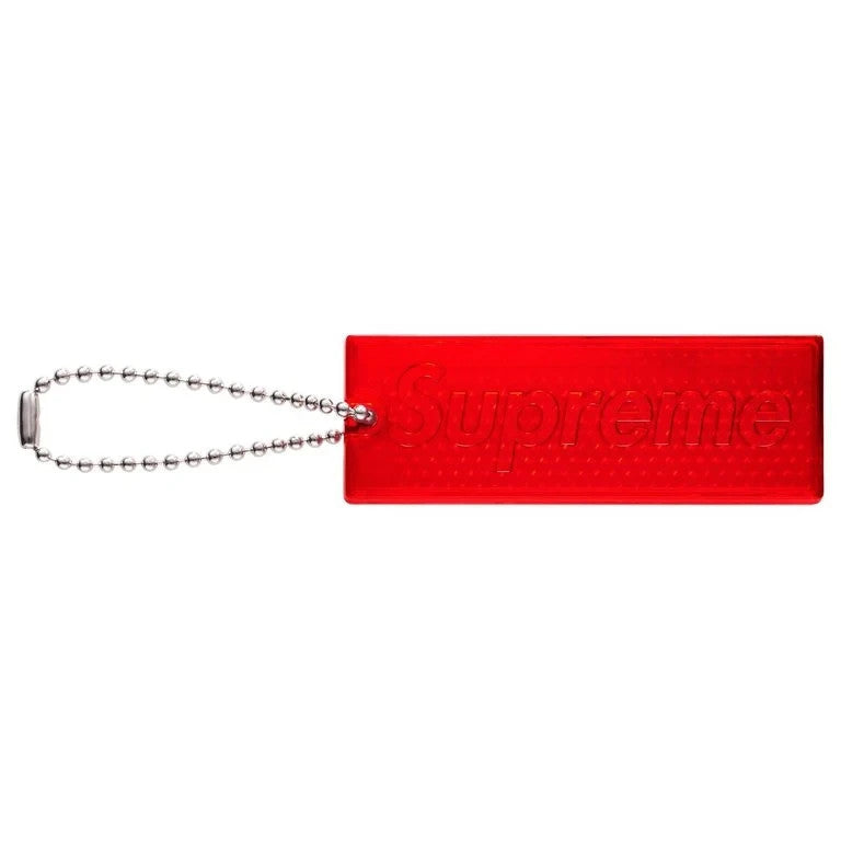 Supreme Reflective Keychain Red