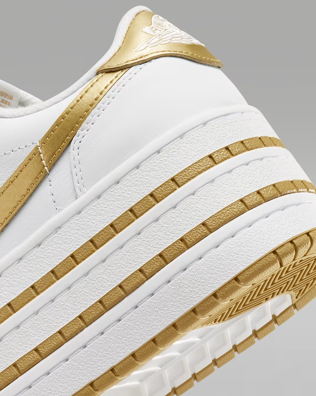 IV5090-100 Nike Air Jordan 1 Triple Stack SE White Metallic Gold (Women's)