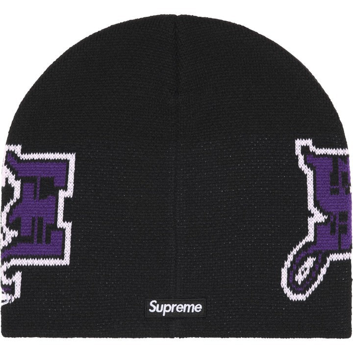 Supreme New Era Outline Beanie Black