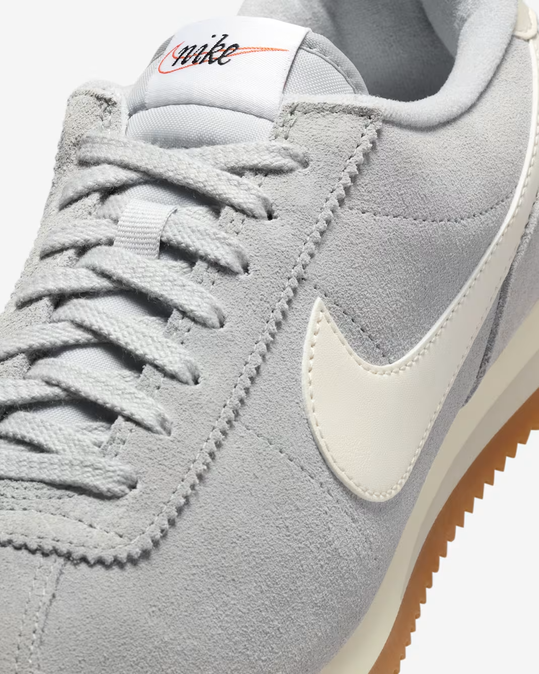IB1857-002 Nike Cortez Light Smoke Grey Sail Gum Light Brown (Women's)
