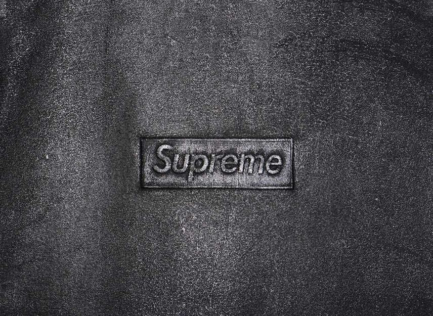 Supreme MM6 Maison Margiela Foil Box Logo Hooded Sweatshirt Black