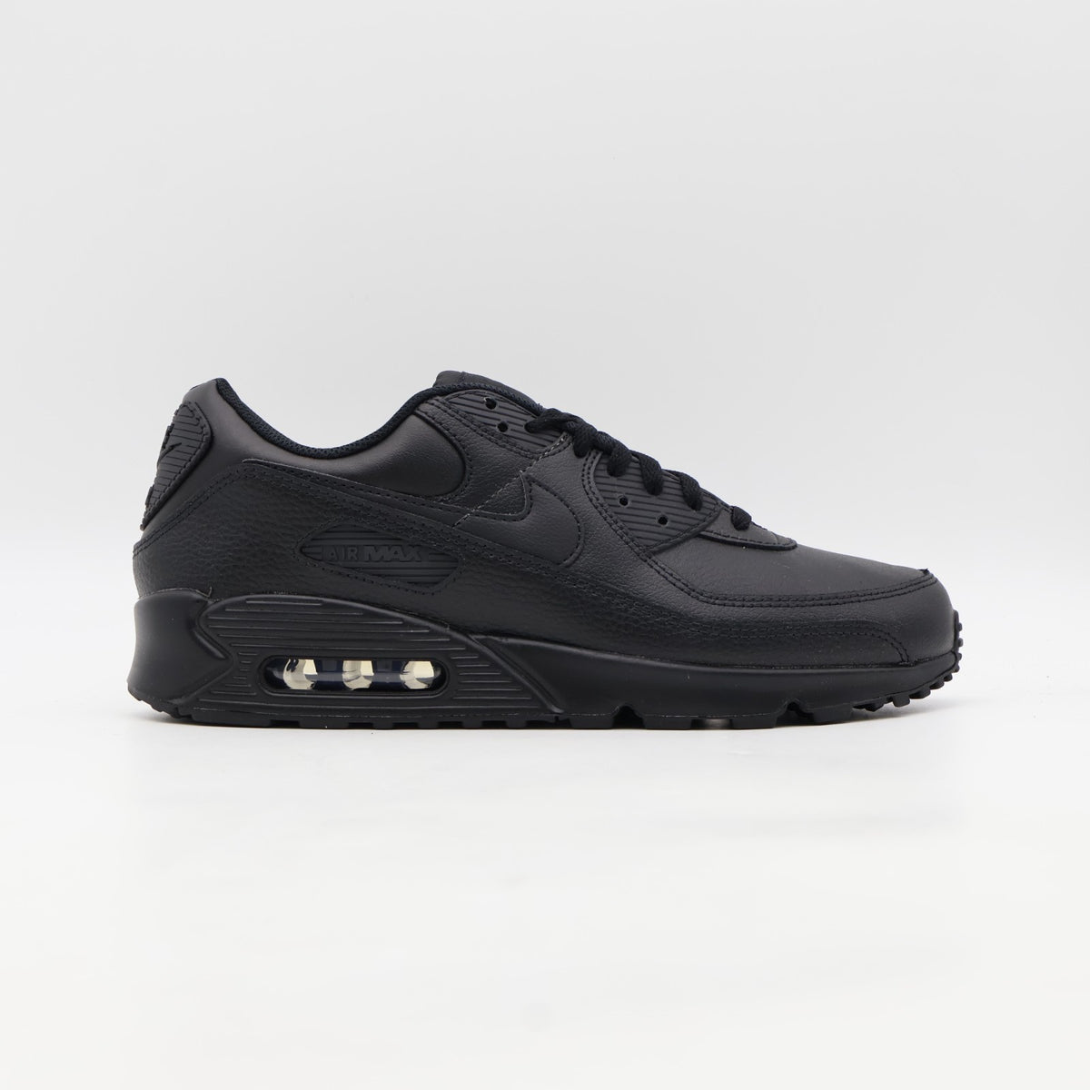 CZ5594-001 Nike Air Max 90 Leather "Triple Black" (Men's)