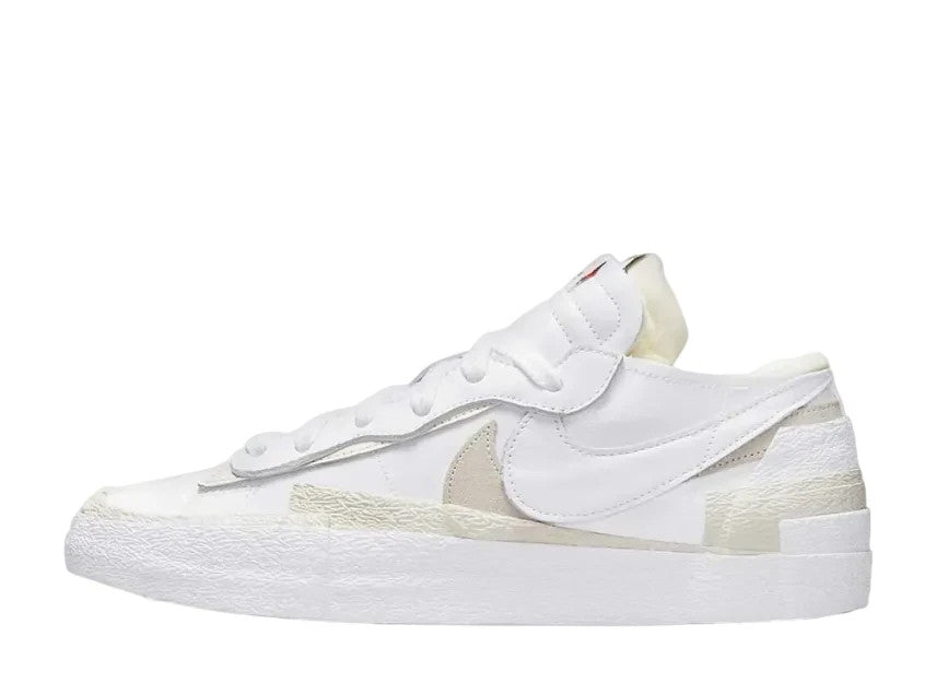 DM6443-100 sacai Ã Nike Blazer Low "White Patent Leather" (Men's)