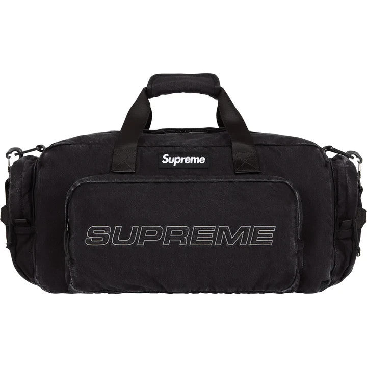 Supreme Denim Duffle Bag Black