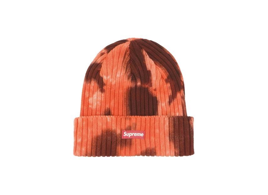 Supreme Overdyed Beanie Splatter Red (24SS)