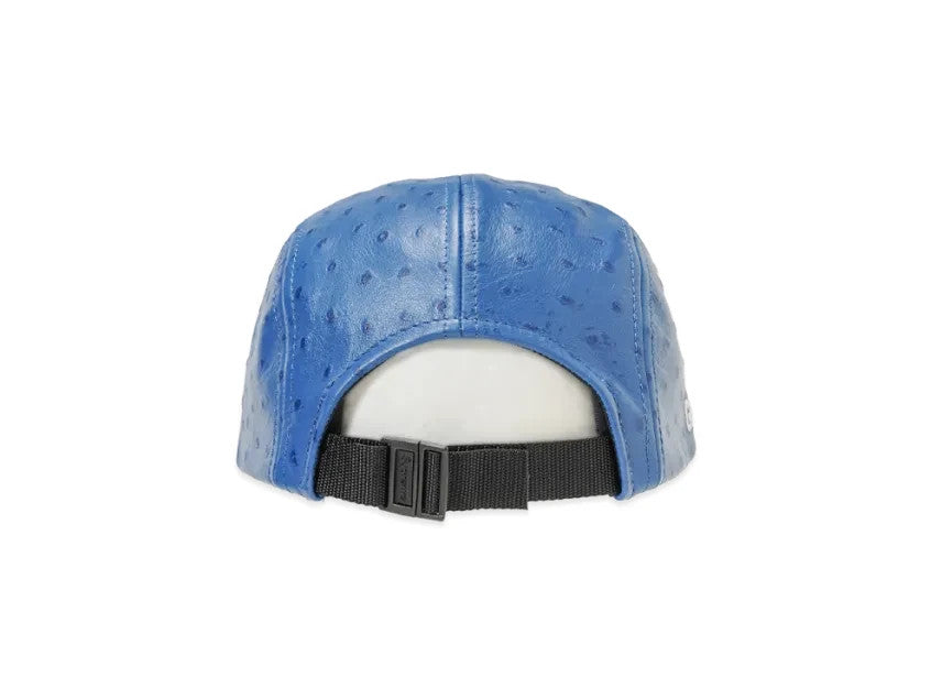 Supreme Ostrich Embossed Leather GORE-TEX Camp Cap "Blue"