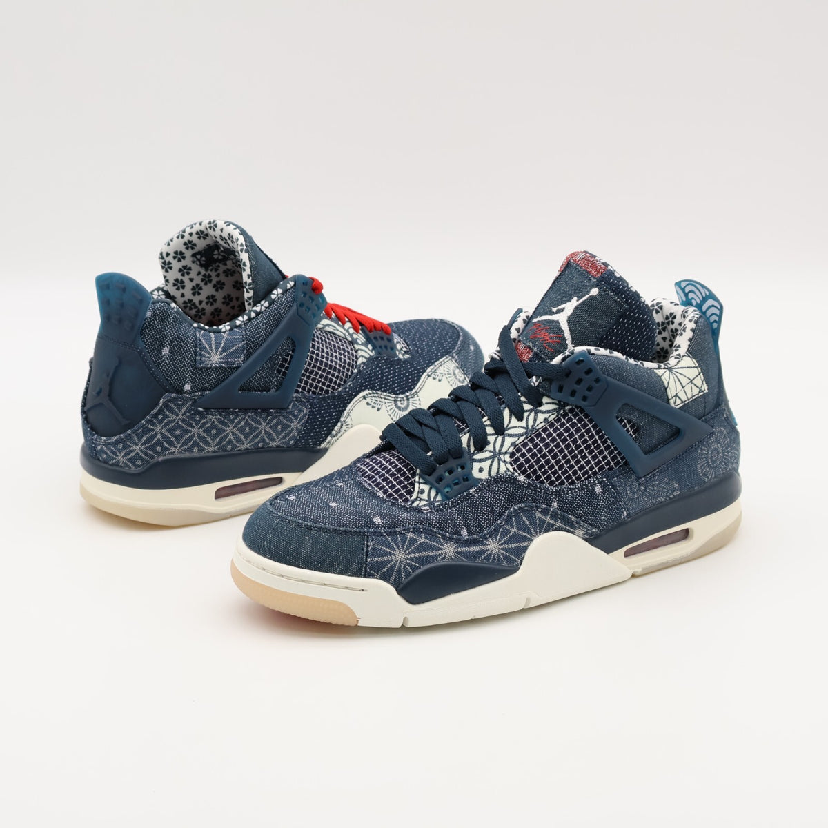 CW0898-400 Nike Air Jordan 4 SE Sashiko Deep Ocean Sail Cement Fire Red (Men's)