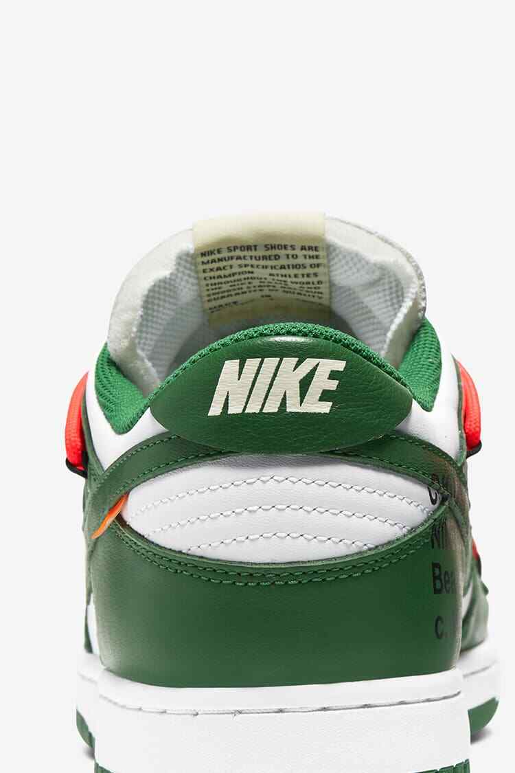 CT0856-100 OFF-WHITE Ã Nike Dunk Low  White/Pine-Green (Men's)