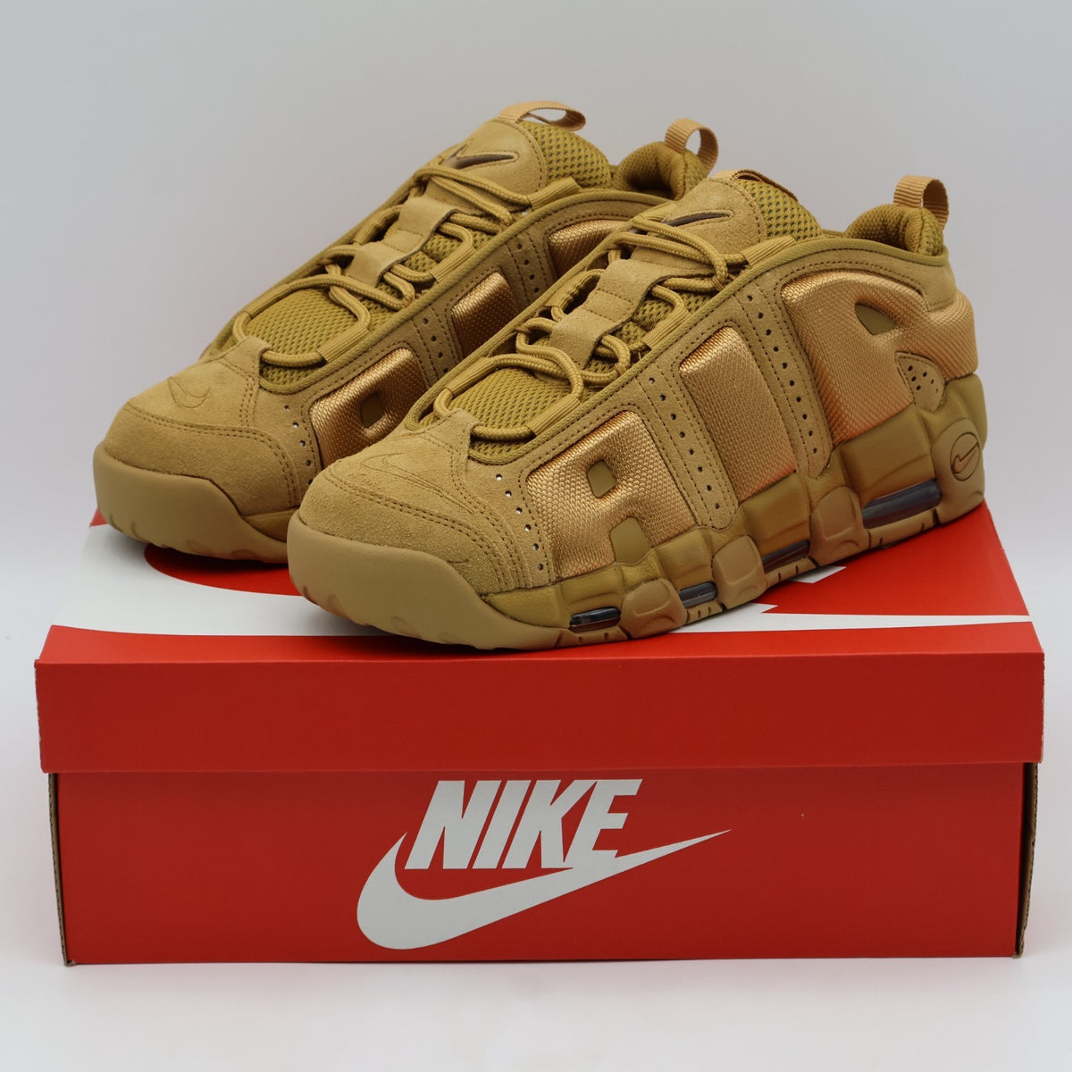 IM6649-700 Nike Air More Uptempo Low Wheat Flax (Men's)