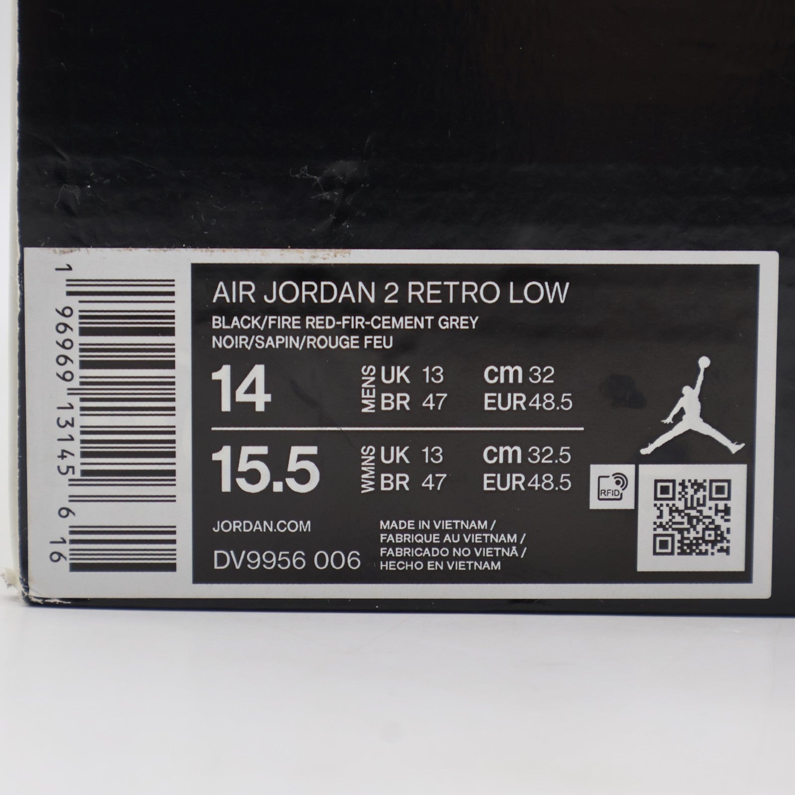 DV9956-006 Nike Air Jordan 2 Low Origins (Men's)
