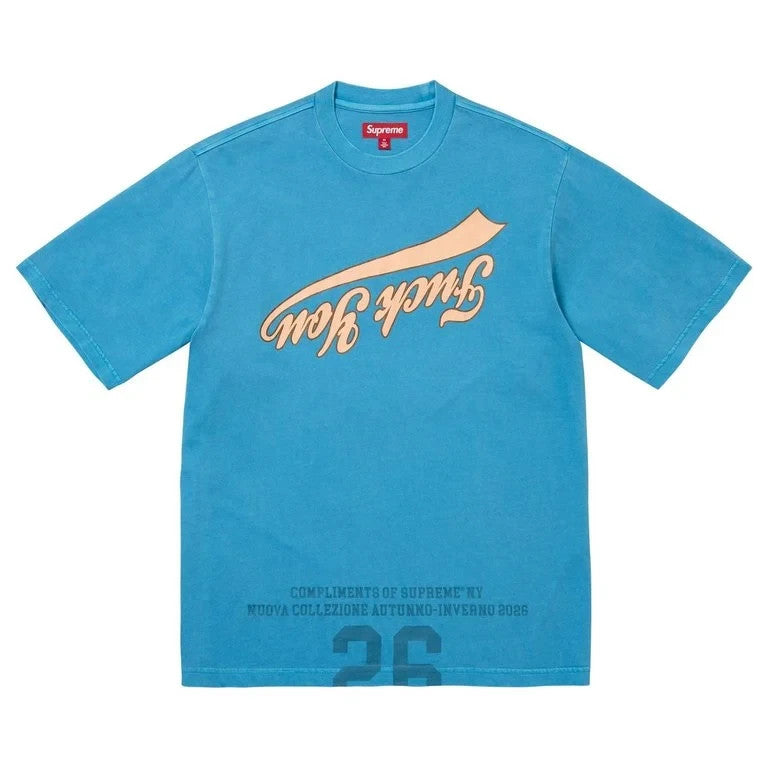 Supreme Cracked Flipped S/S Top Blue