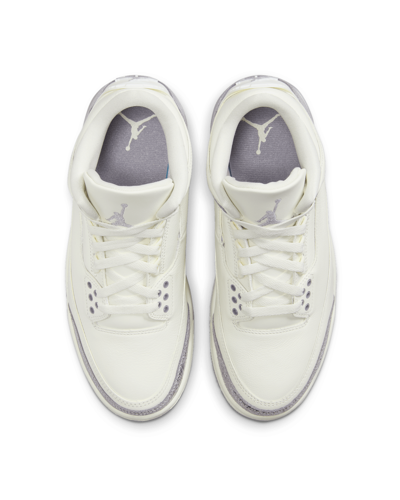 CK9246-100 Nike  Air Jordan 3 Retro Sail Metallic Silver (Women's)
