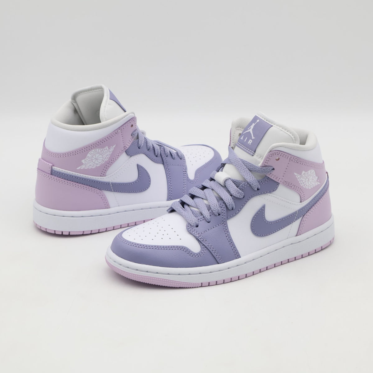 BQ6472-510 Nike Air Jordan 1 Mid Indigo Haze White Doll  (Women's)