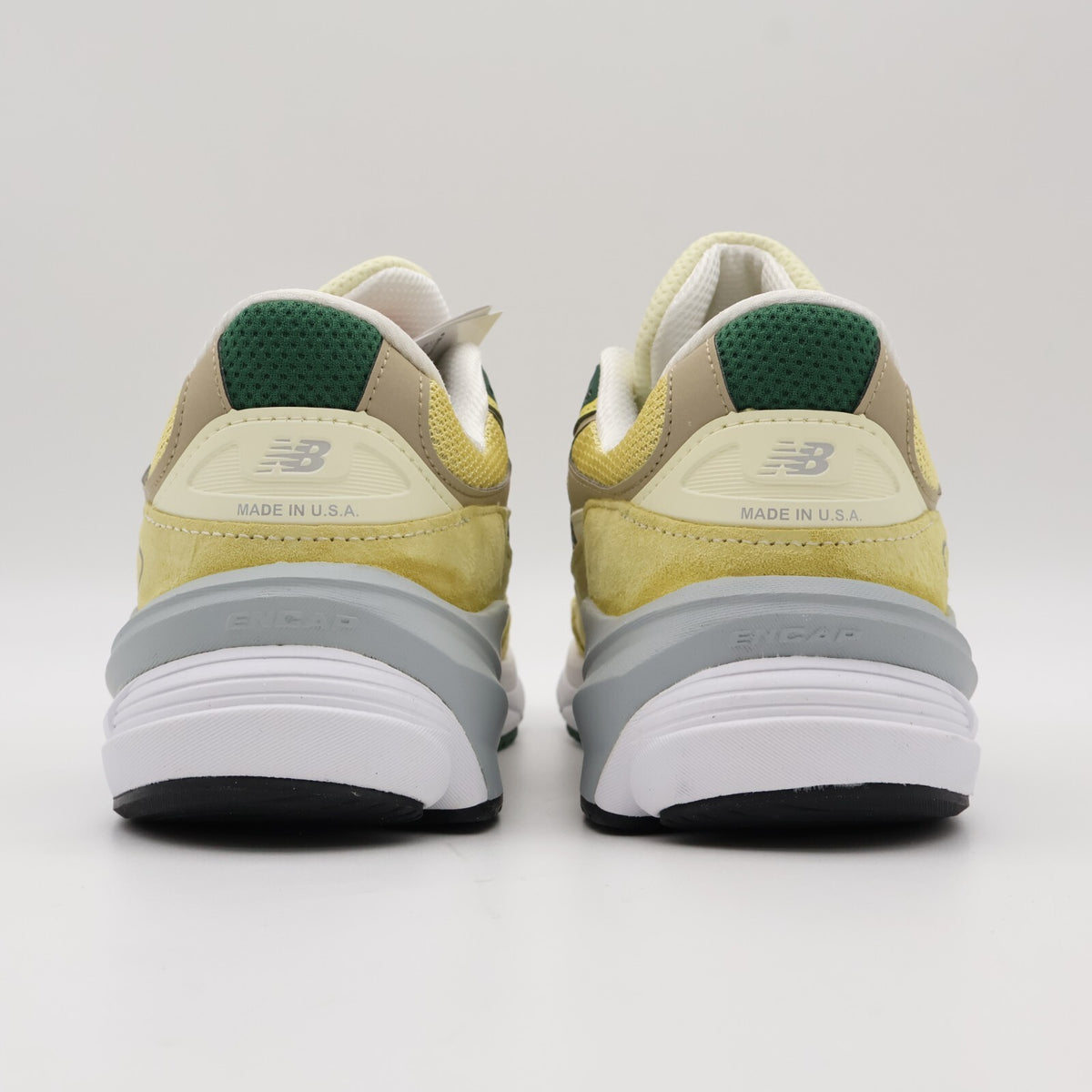 U990TE6 New Balance 990V6 Green Yellow Made in USA (Men's)